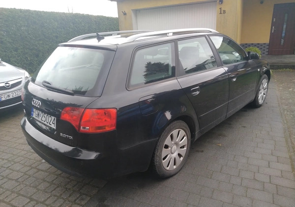 Audi A4 cena 18500 przebieg: 166000, rok produkcji 2007 z Wąbrzeźno małe 232